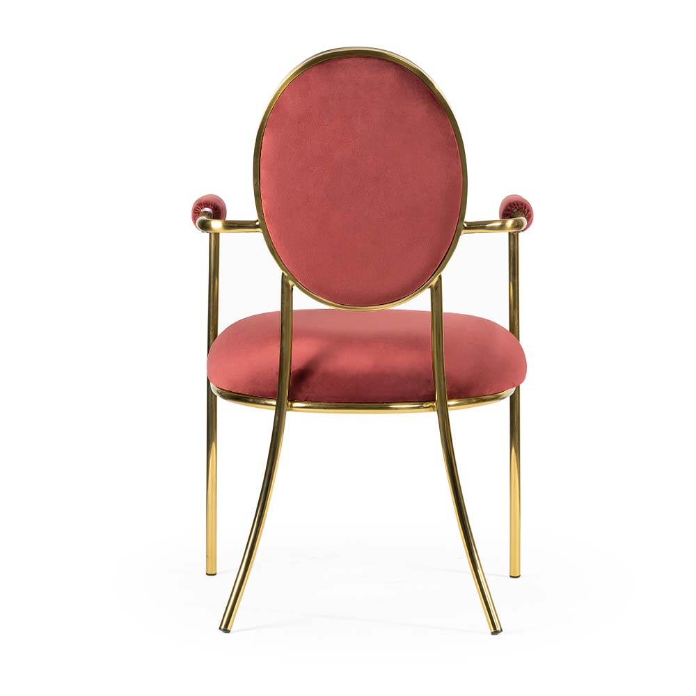 krzesło welurowe na złotych nóżkach