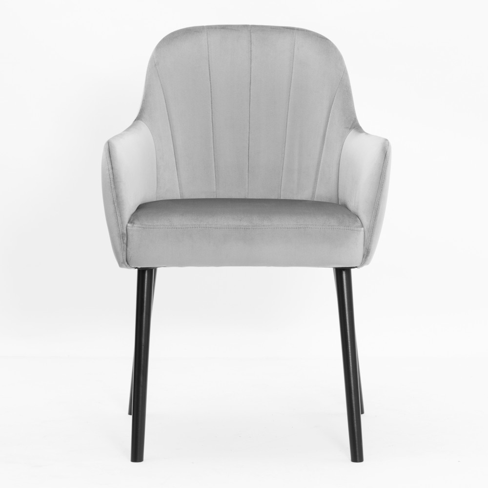 szare krzesło fotelowe