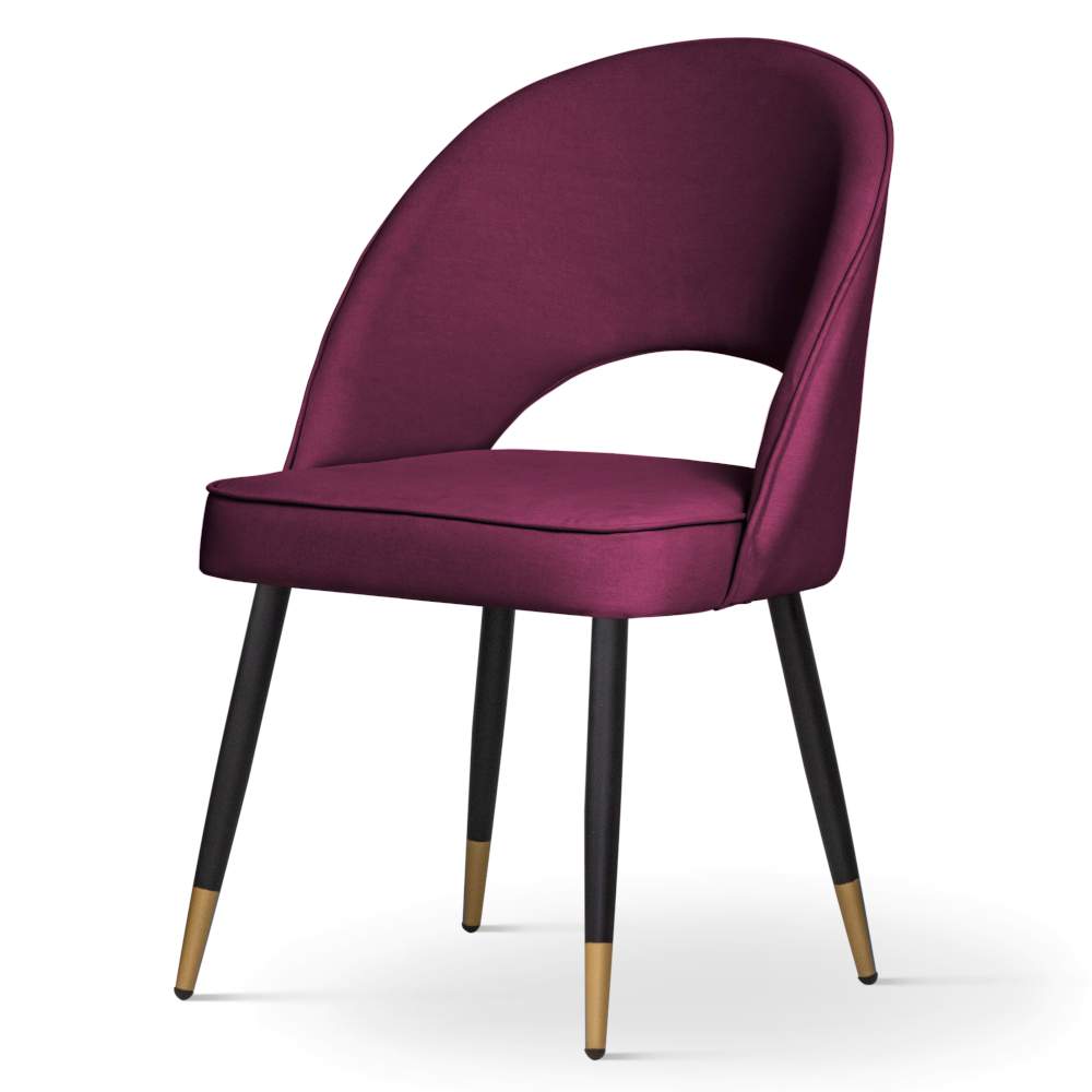 krzesło w burgundowym kolorze