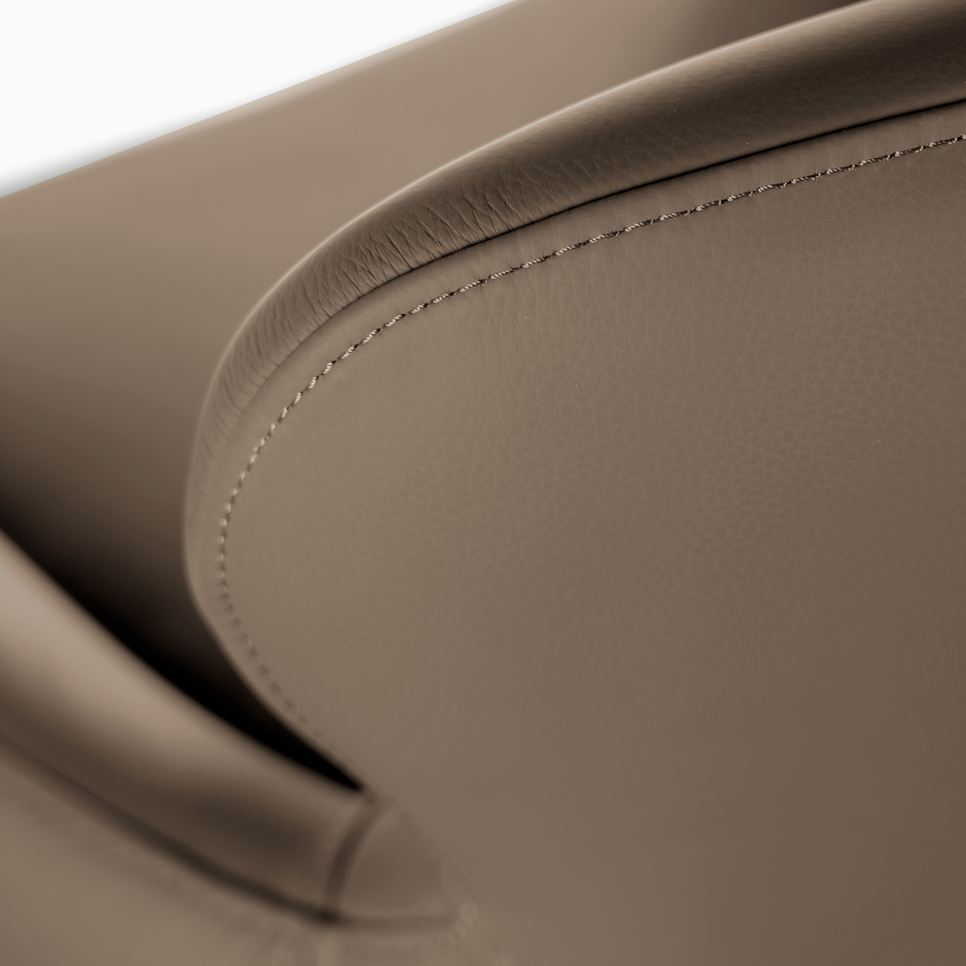 Krzesło obrotowe skóra naturalna HEATHER mokka/czarny