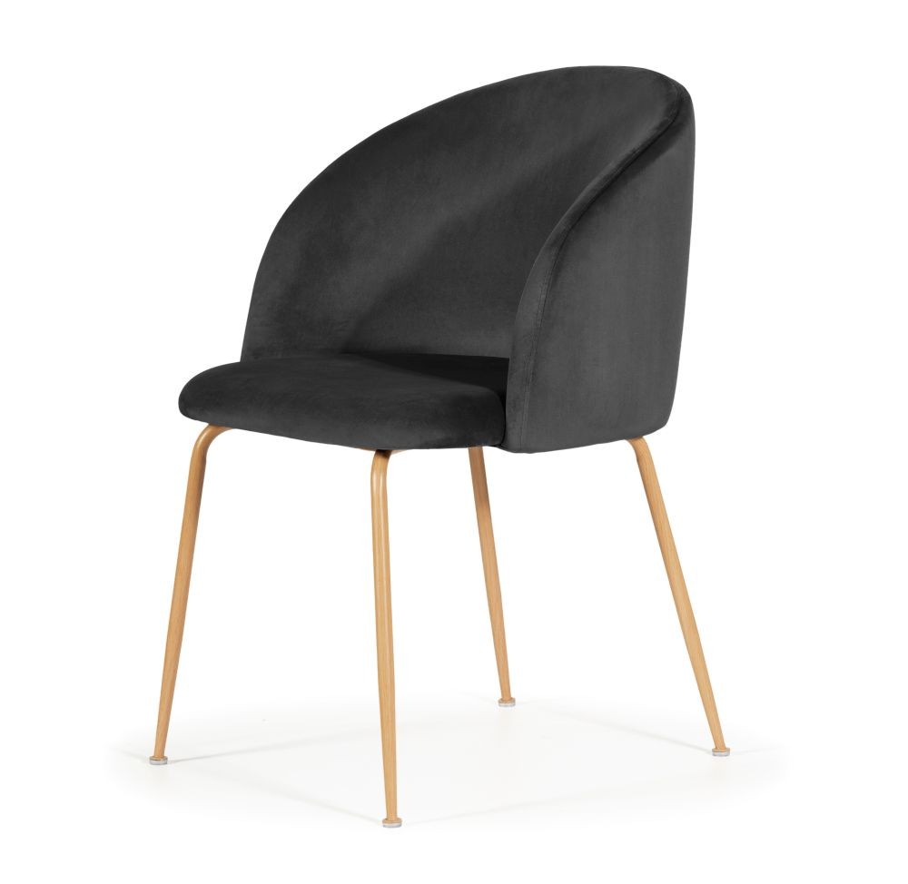 Susan krzesło w kolorze czarnym noga dąb