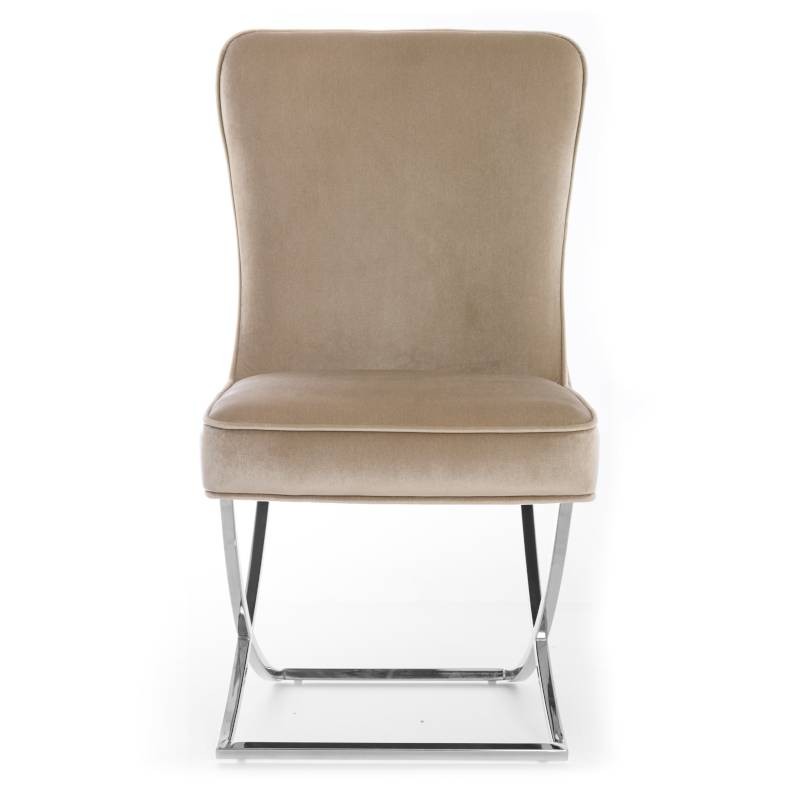 Krzesło SCARLETTE na złotej płozie