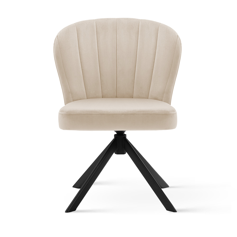 Eleganckie krzesło SHELLY Twist na obrotowej podstawie