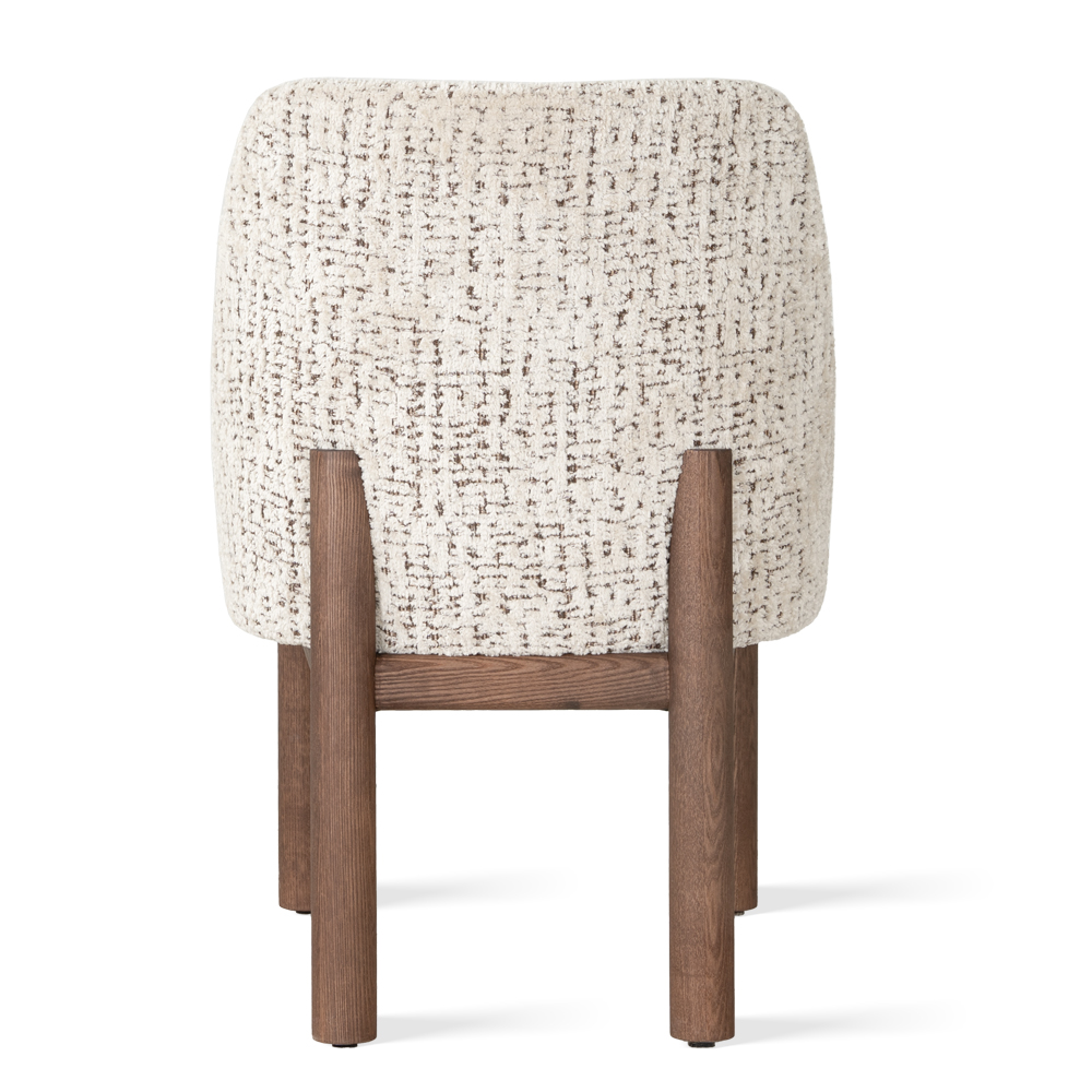 Eleganckie krzesło TOKYO WOOD z drewnianą podstawą