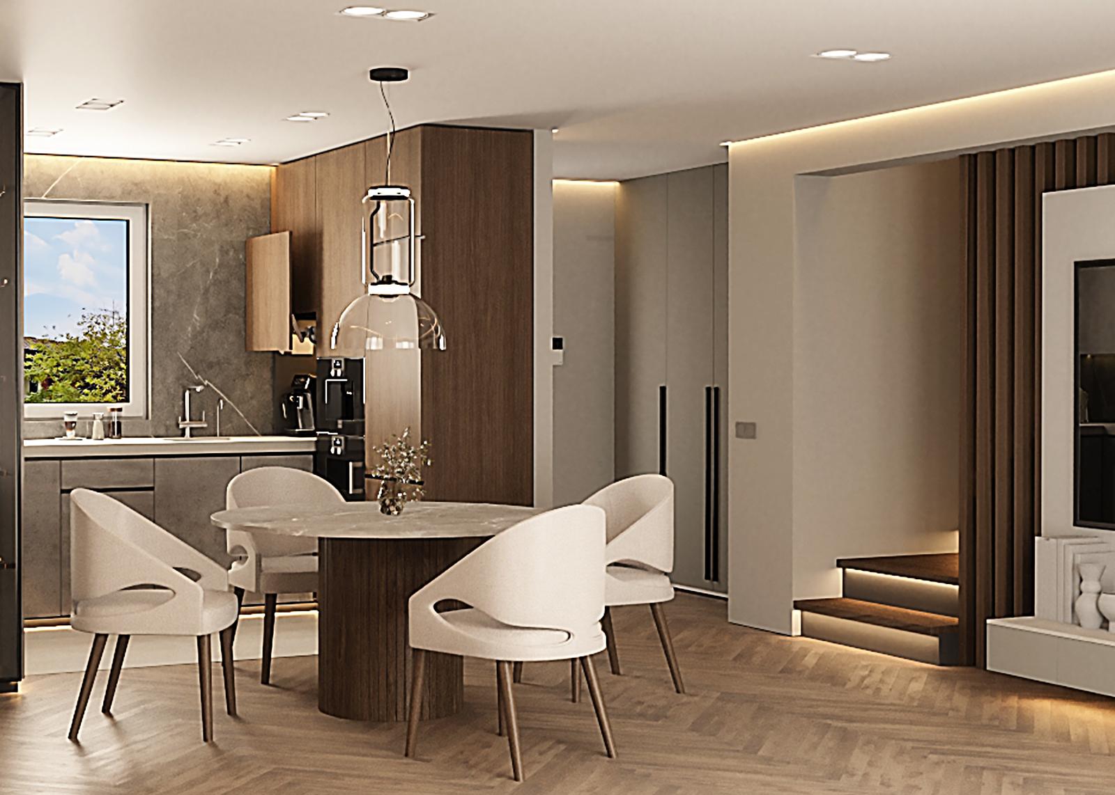 Krzesło Tapicerowane na Drewnianej nodze VENLO