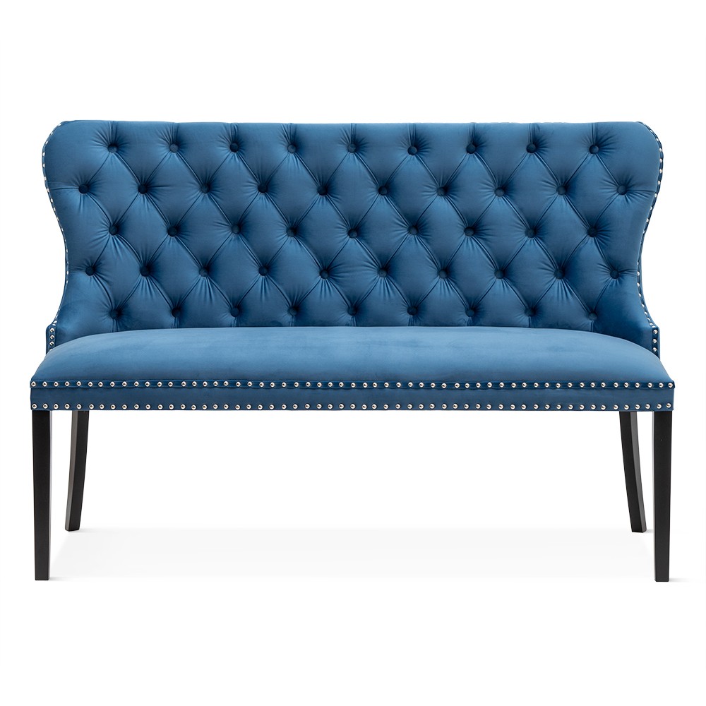 Ławka glamour z oparciem MADAME pikowana