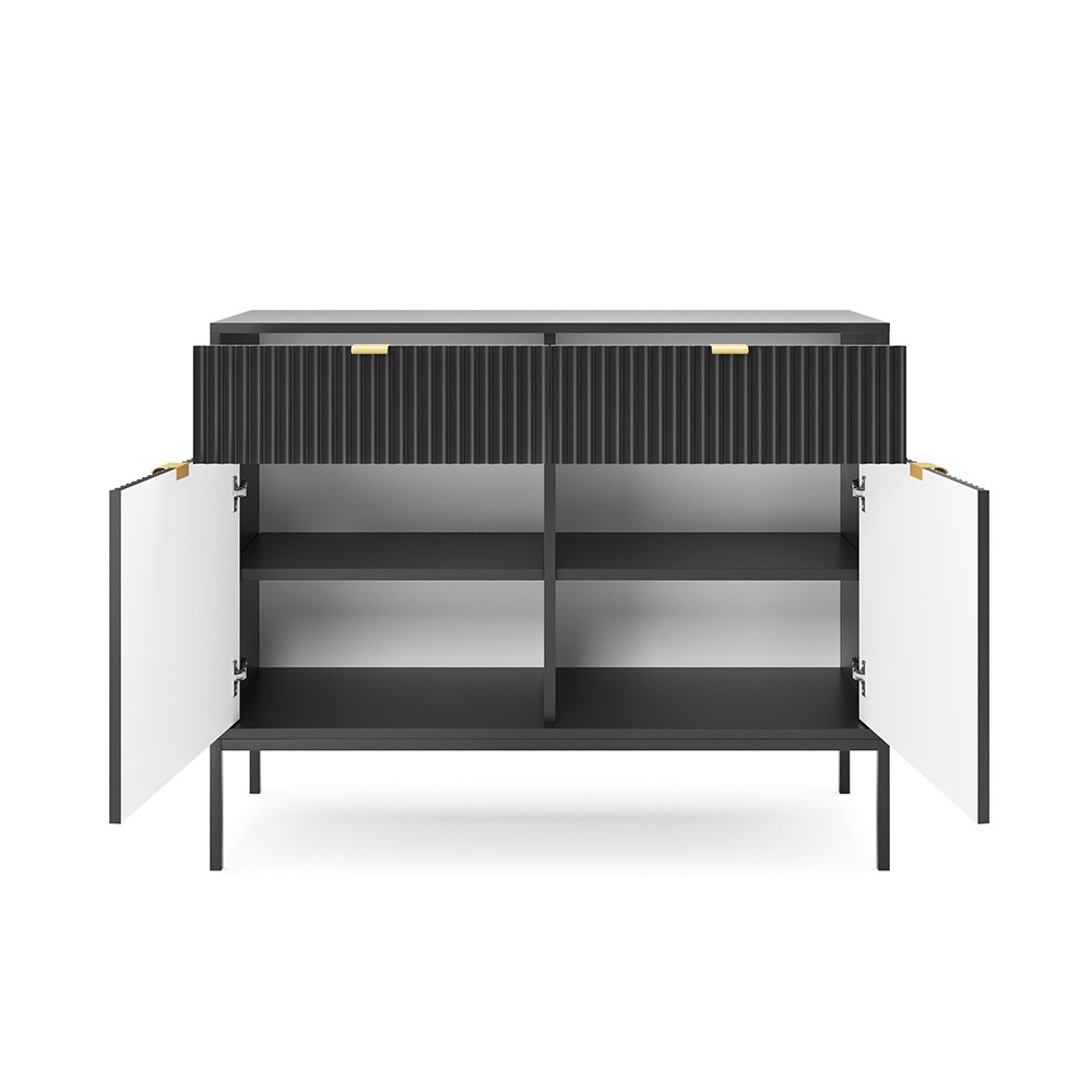 Komoda LAMELO LA02 w kolorze czarnym