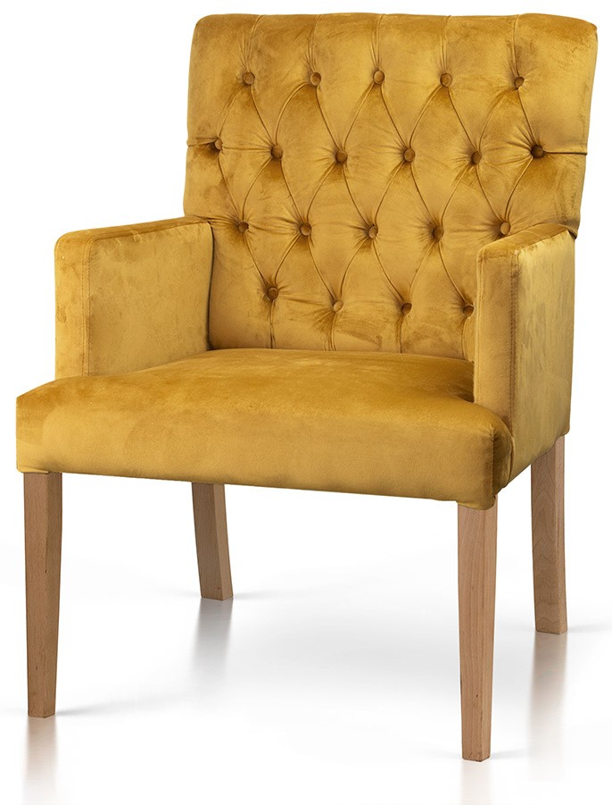 Fotel do jadalni ZARIA z podłokietnikami