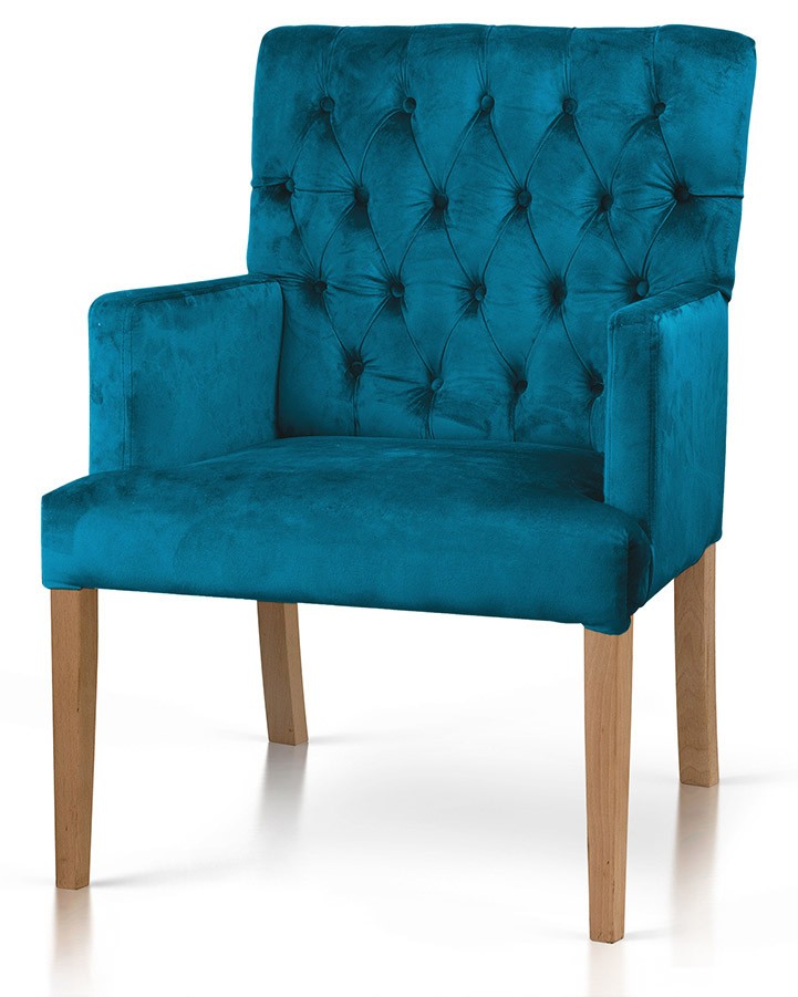 Fotel do jadalni ZARIA z podłokietnikami