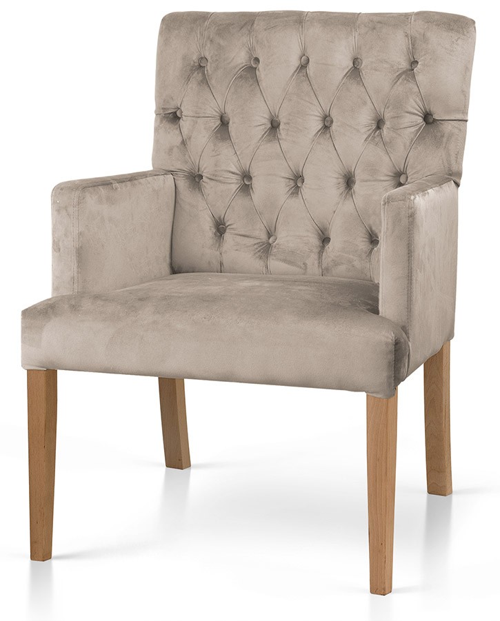 Fotel do jadalni ZARIA z podłokietnikami