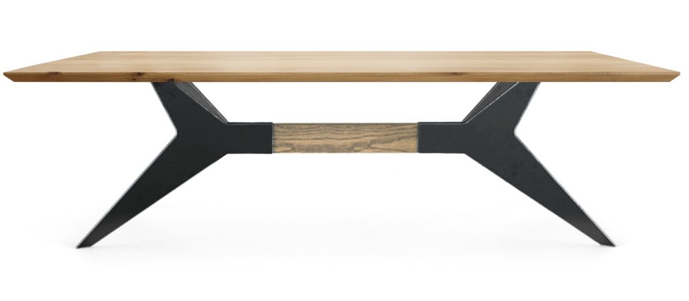 Stół z litego drewna Iceberg Tuum Tables