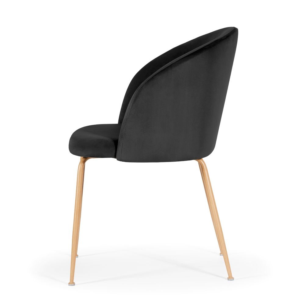 Susan krzesło w kolorze czarnym noga dąb