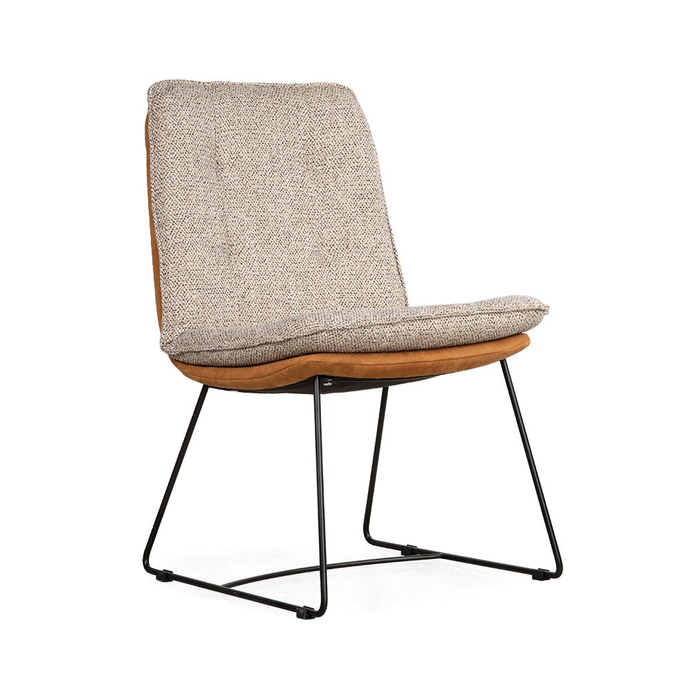 Designerskie krzesło SOFI na czarnych nogach