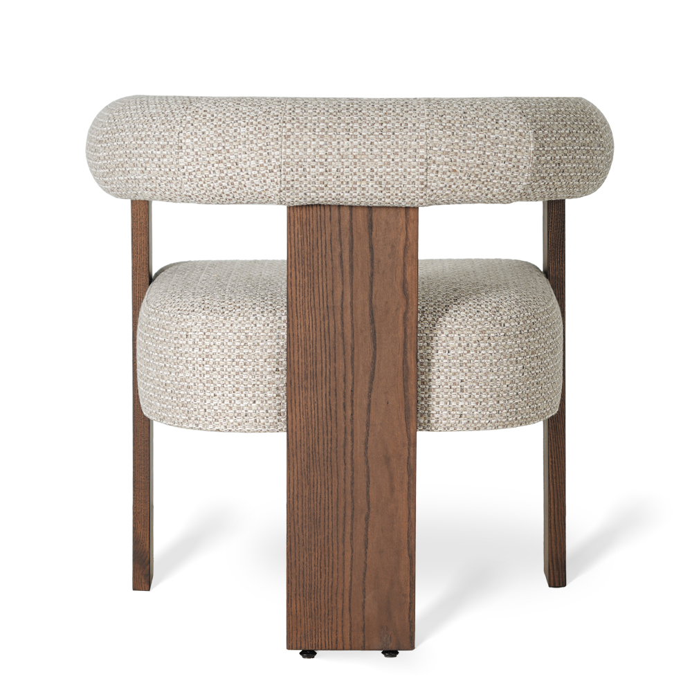 Nowoczesne krzesło z drewnianymi elementami DANTE Personalizowane