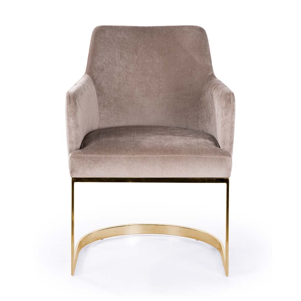 Krzesło na złotej płozie PORTO High-Comfort