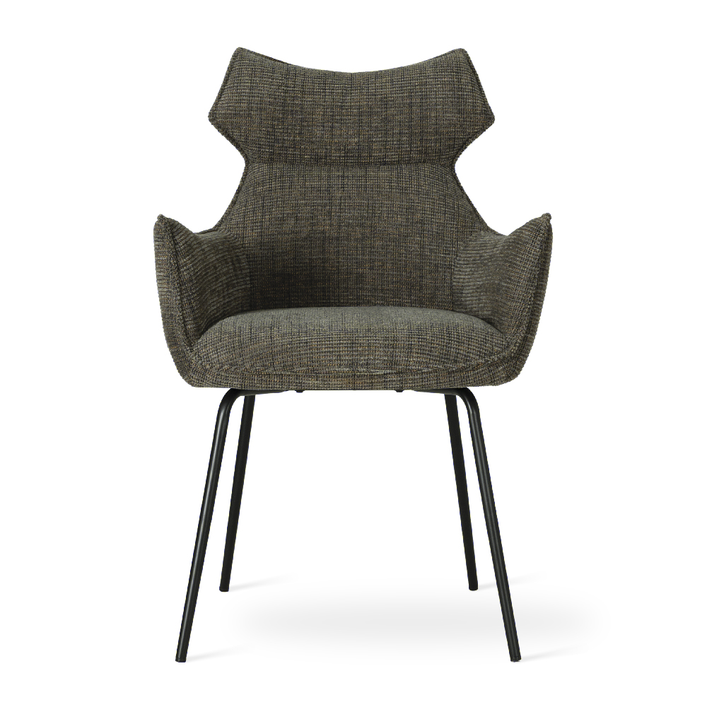 Krzesło BUTARO szaro-brązowy/ noga czarny