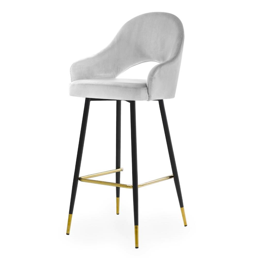 Krzesło barowe Goda M  hoker w stylu glamour