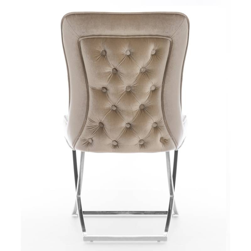 Krzesło SCARLETTE na złotej płozie