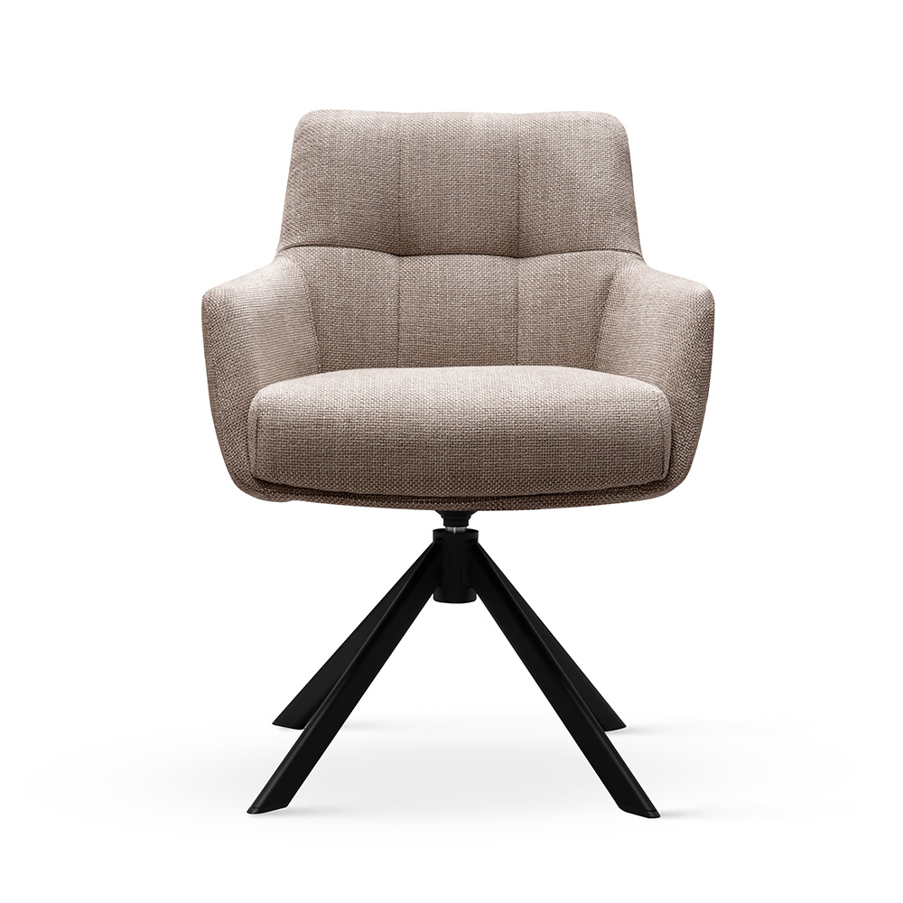 Krzesło obrotowe MIRAGE truflowe tkanina/ noga czarna