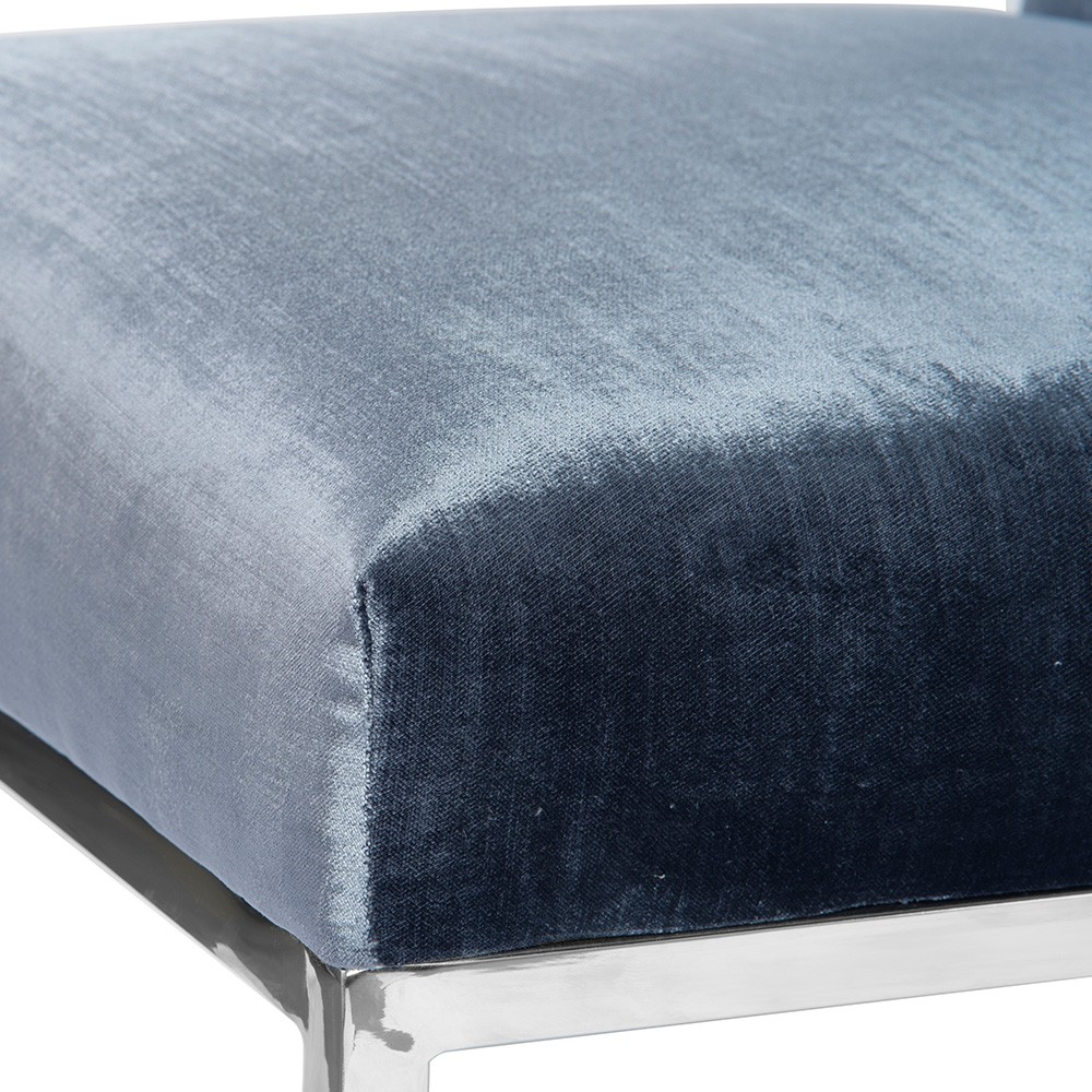 Luksusowe krzesło PAUL na złotej oraz srebrnej podstawie