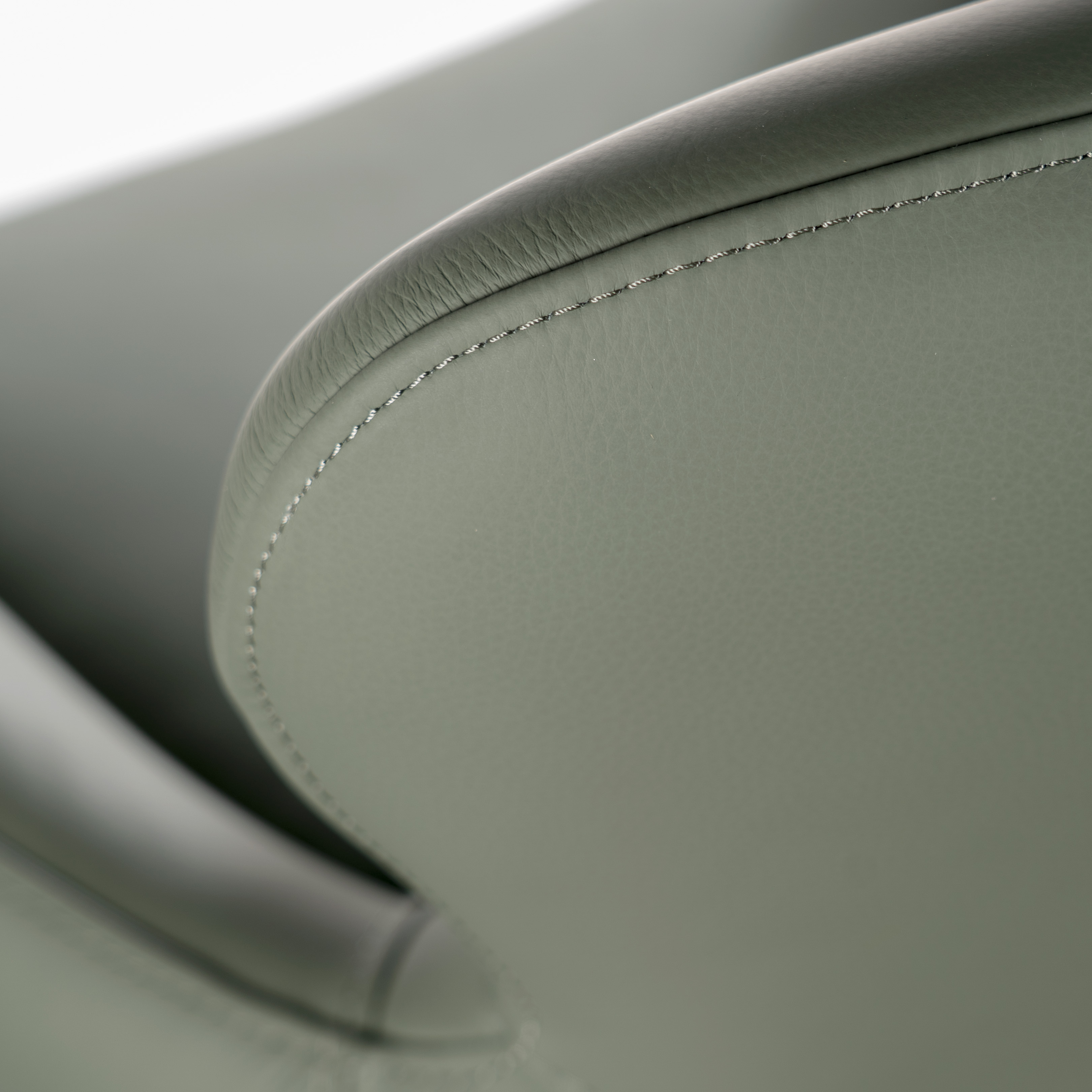 Krzesło obrotowe skóra naturalna HEATHER jadeitowa zieleń/czarny