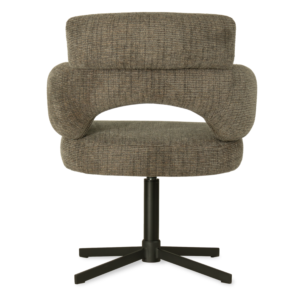 Obrotowe krzesło z podłokietnikami i sprężynami kieszeniowymi BIGLETO