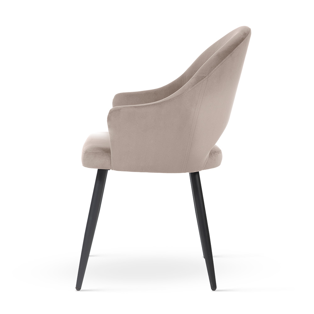 Modne krzesło na smukłych nogach do salonu GODA personalizowane