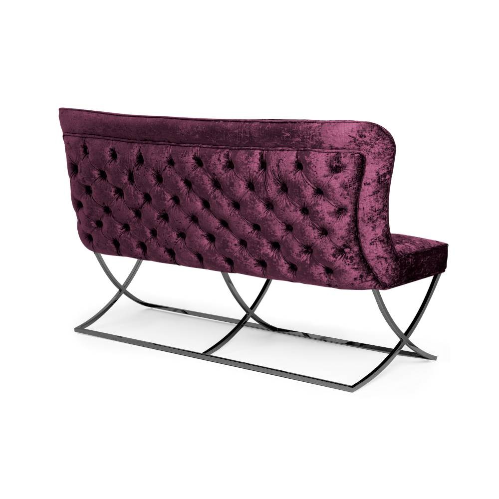 Ławka na metalowej płozie SCARLETTE black