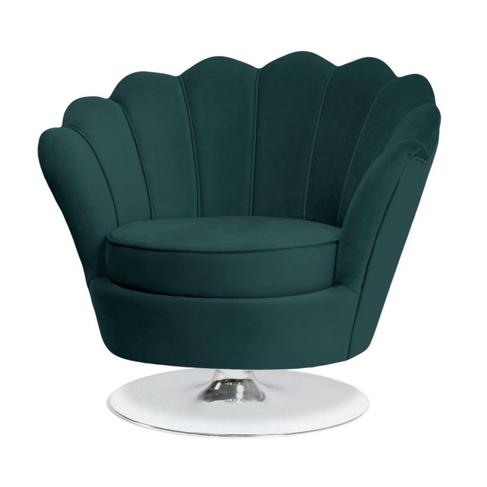 Obrotowy fotel MUSZELKA w tkaninie do wyboru