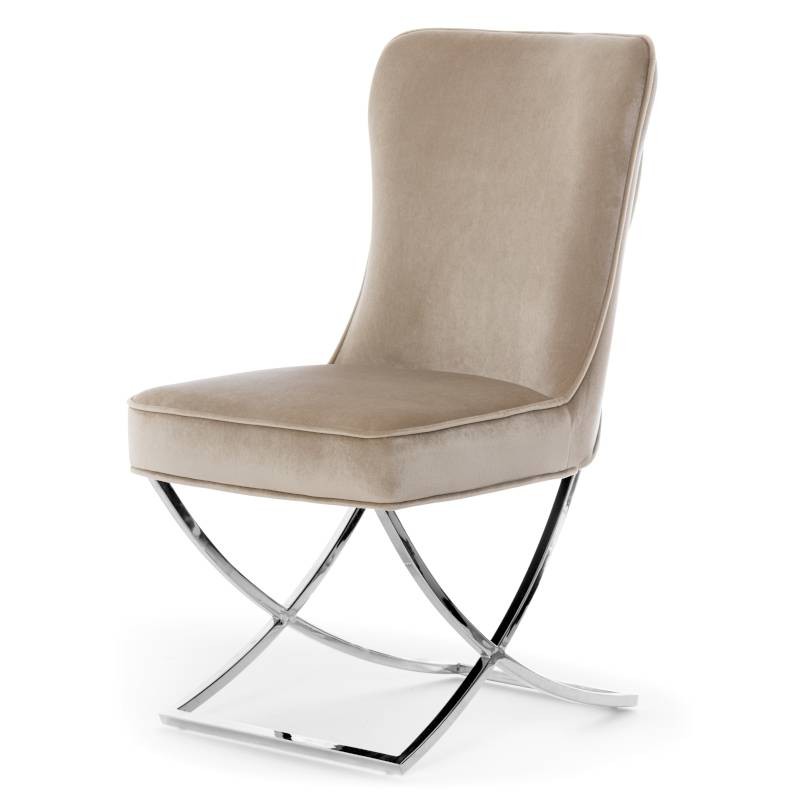 Designerskie krzesło na metalowej płozie Scarlett