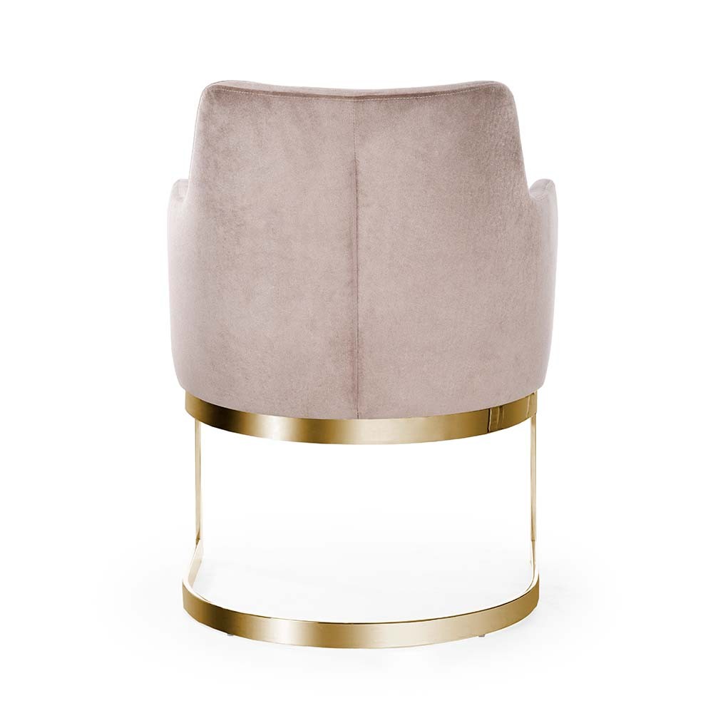 Krzesło na złotej płozie PORTO High-Comfort