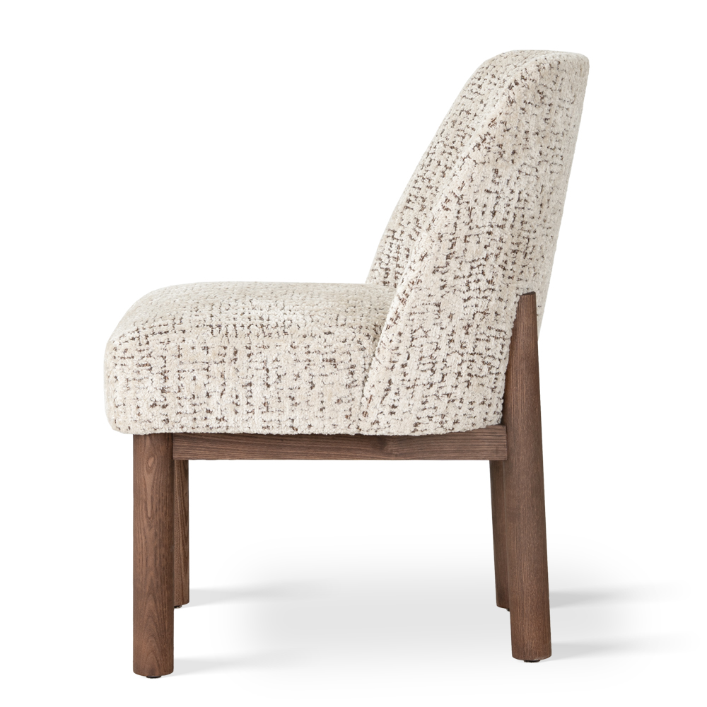 Eleganckie krzesło TOKYO WOOD z drewnianą podstawą