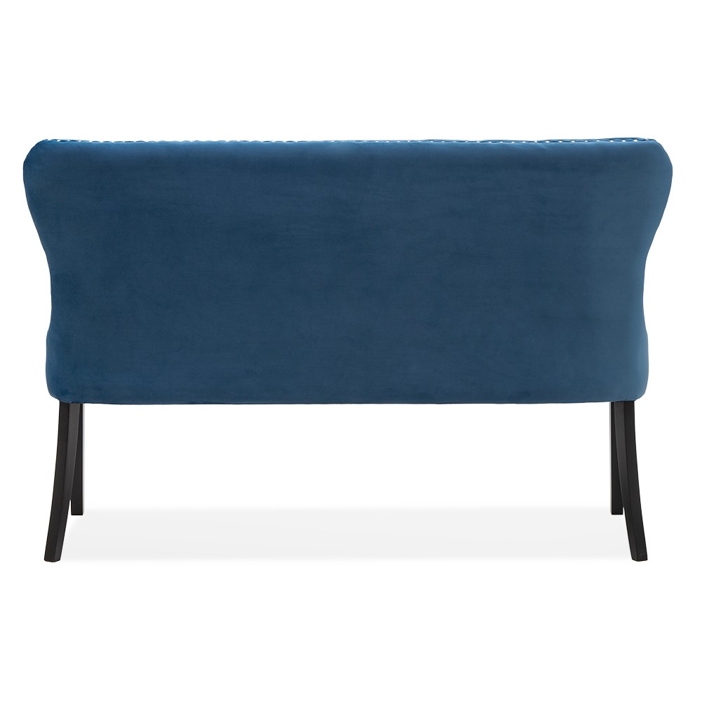 Ławka glamour z oparciem MADAME pikowana