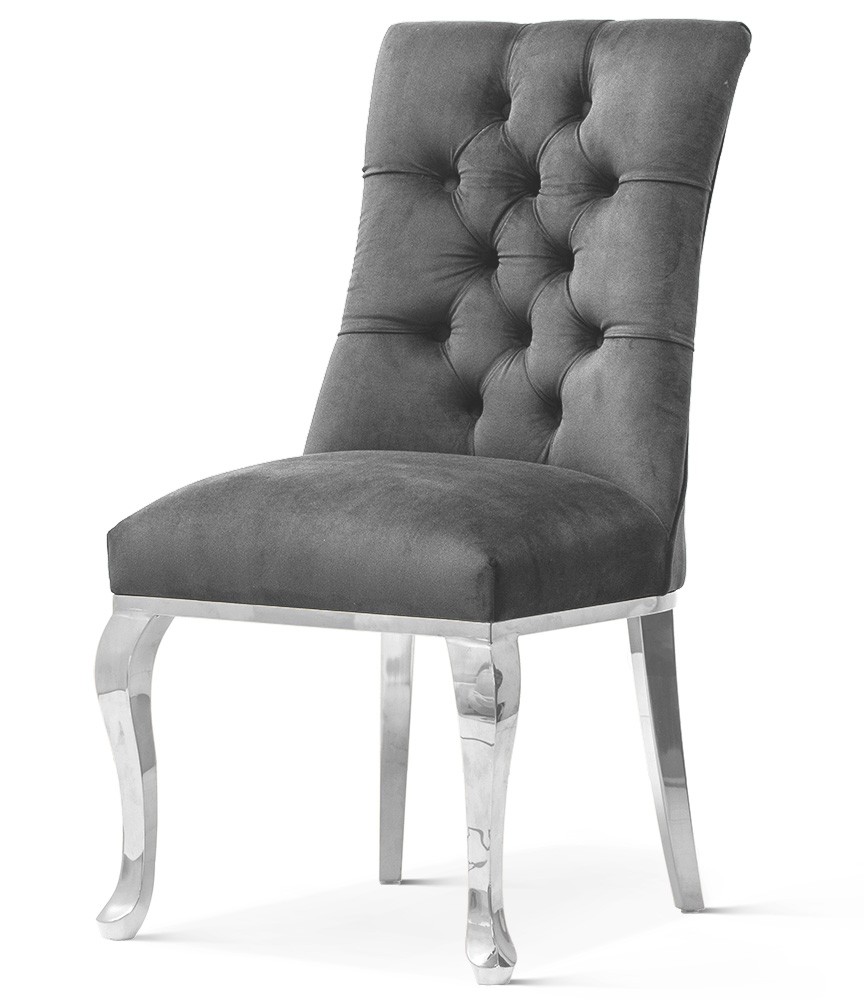 Krzesło LORD glamour noga metalowa chromowana