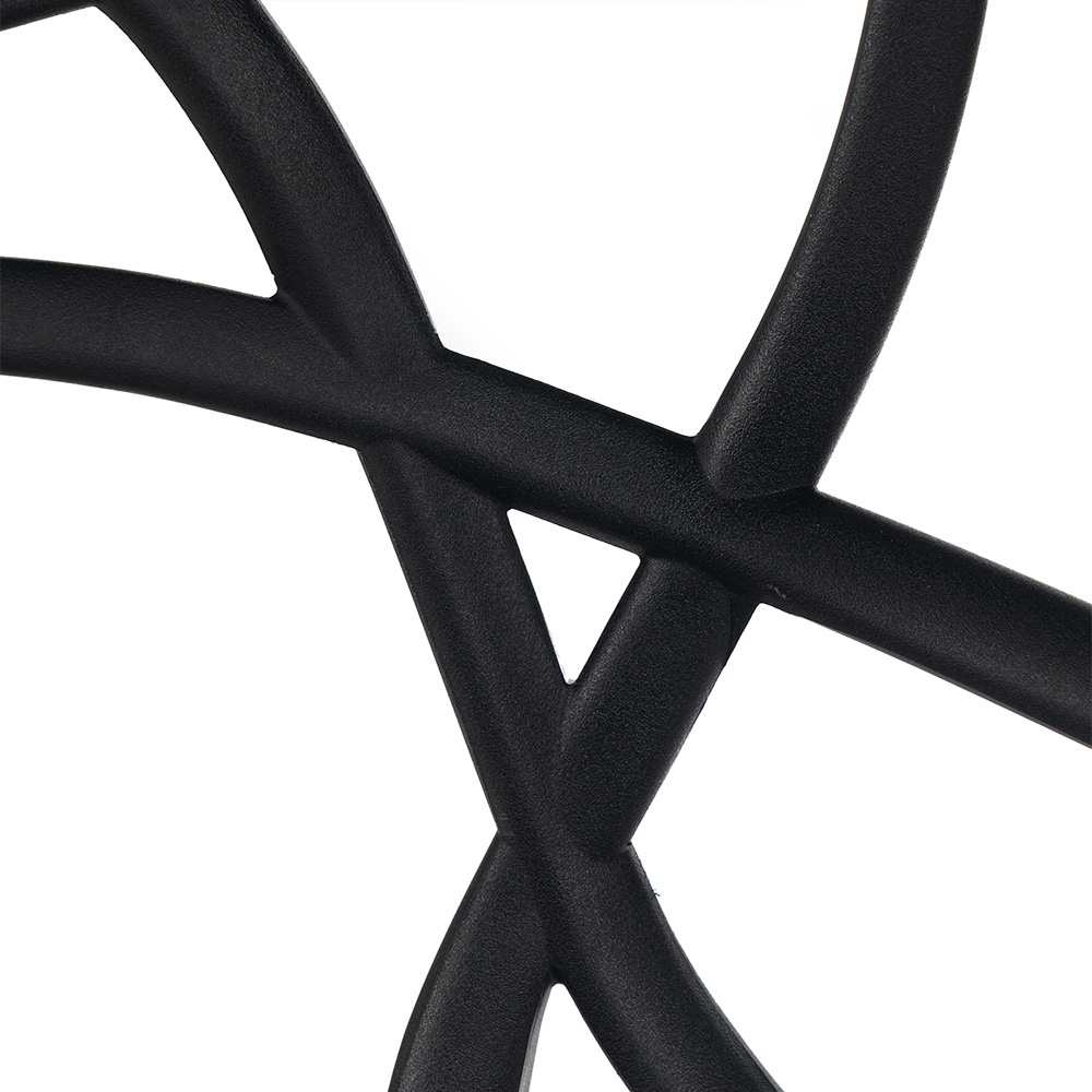 Nowoczesne krzesło skandynawskie Lirien w kolorze czarnym