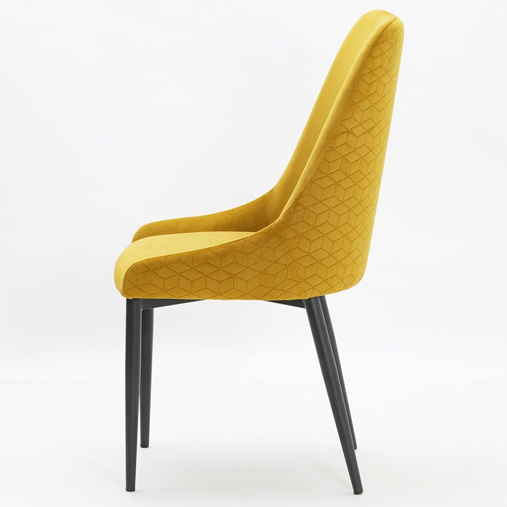 Krzesło Olivio z przeszywanym wzorem