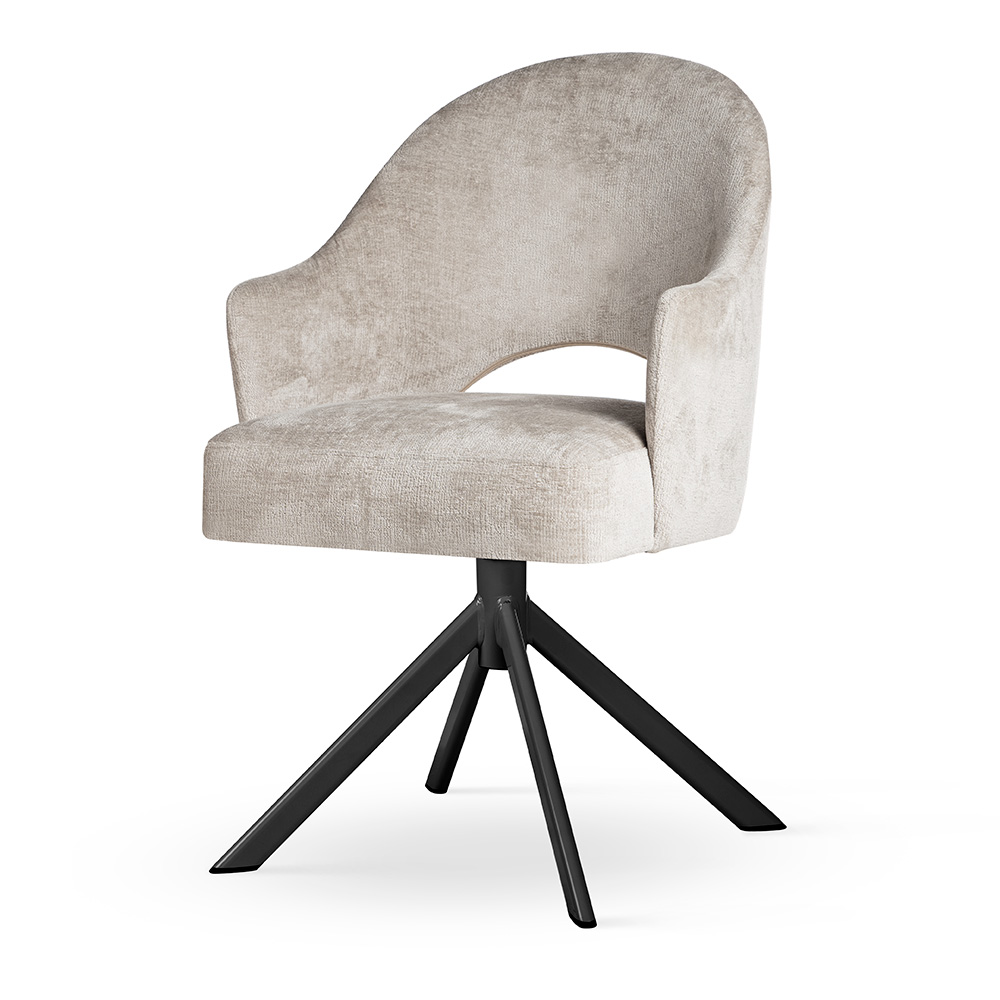 8 x GODA Supreme obrotowa  FibreGuard Indulge 01-night, noga czarna