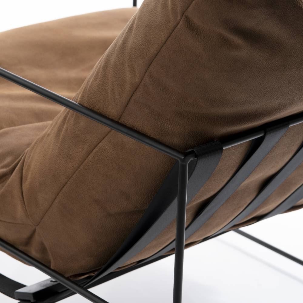 ELTON - Nowoczesny Fotel z Metalową Podstawą