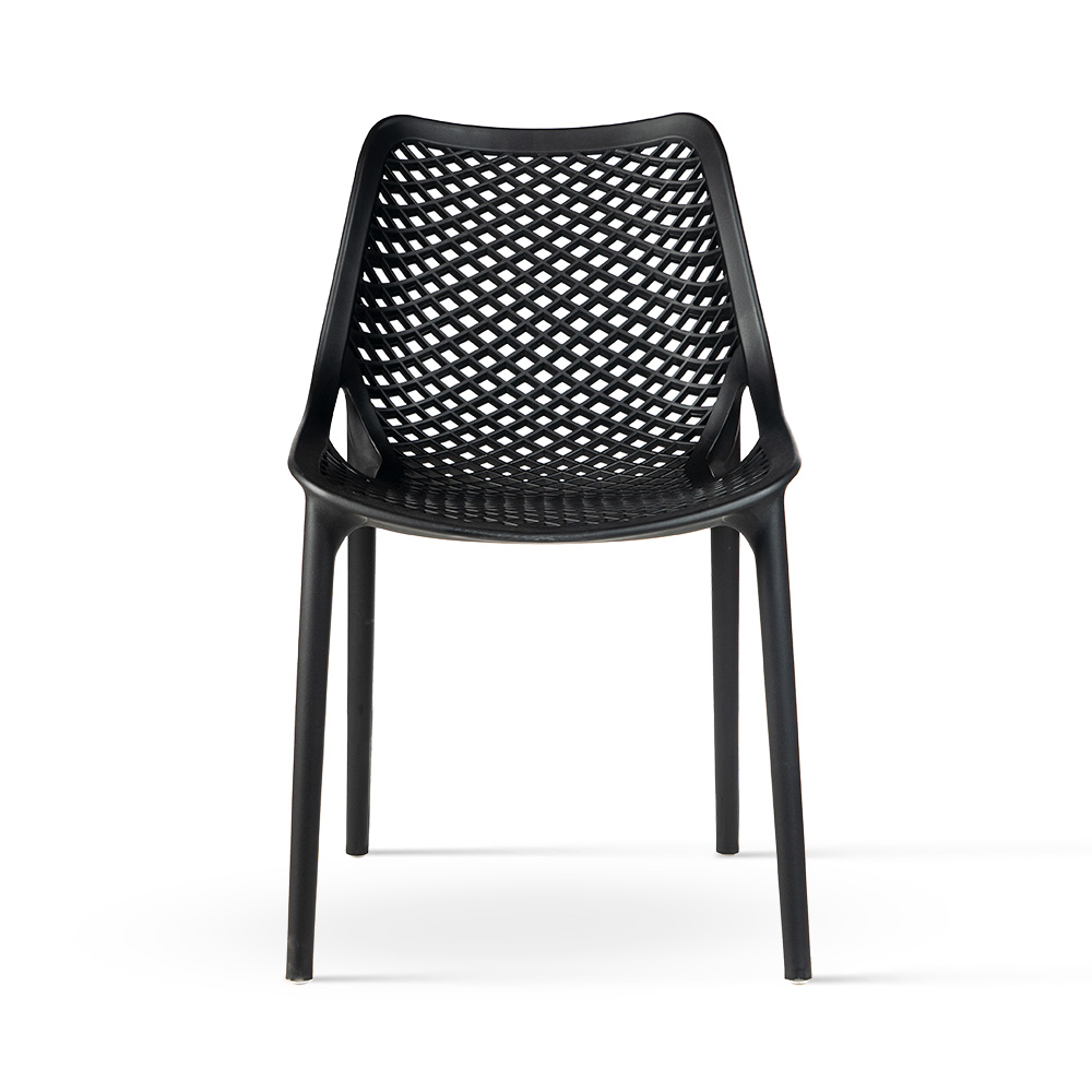 Krzesło ogrodowe Ratano w kolorze czarnym