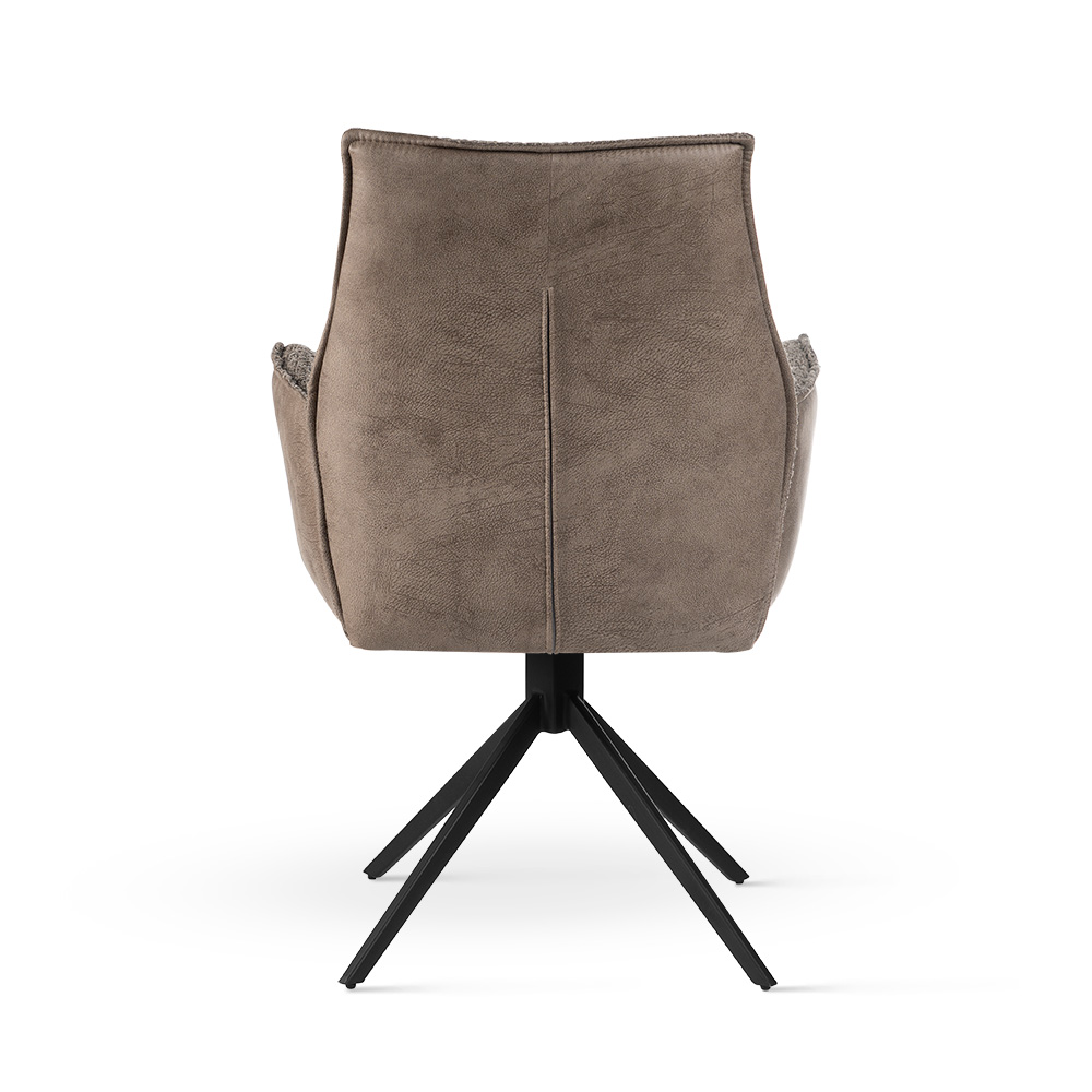 Obrotowe krzesło SOPHIA w kolorze truflowym