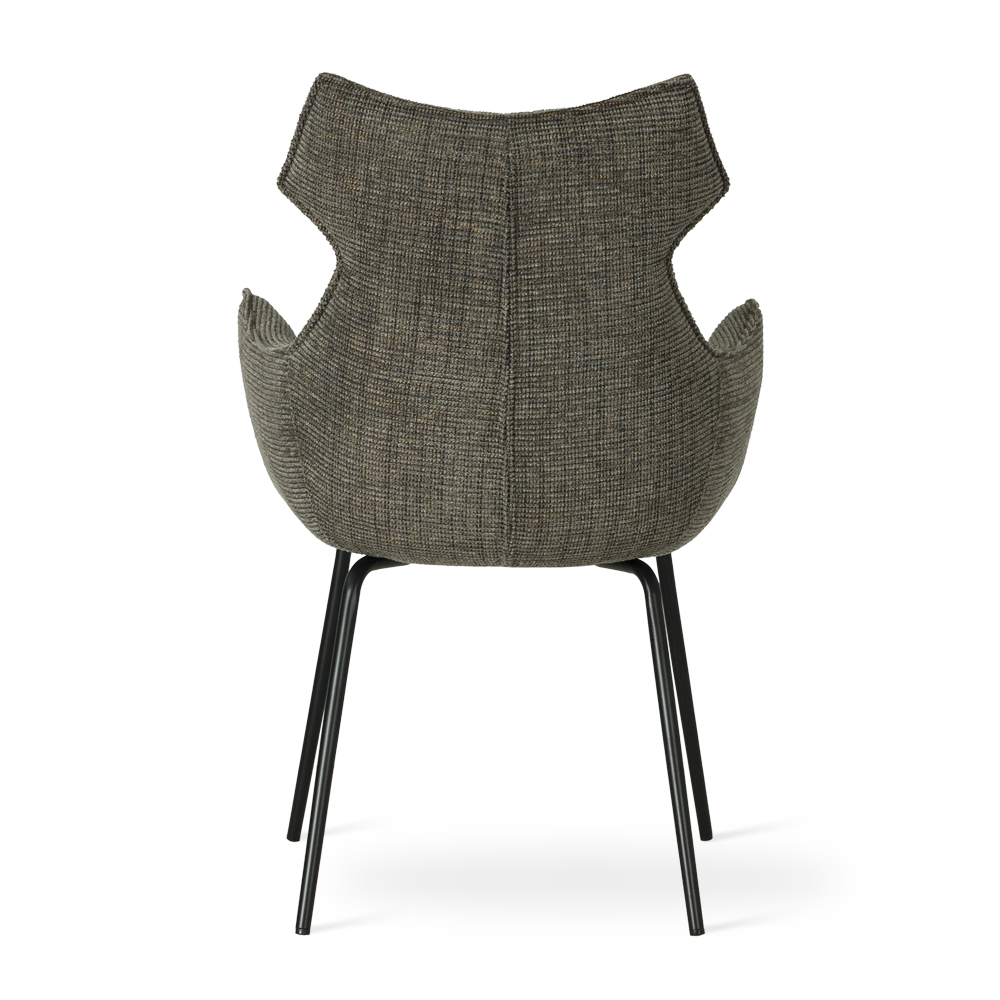 Krzesło BUTARO szaro-brązowy/ noga czarny