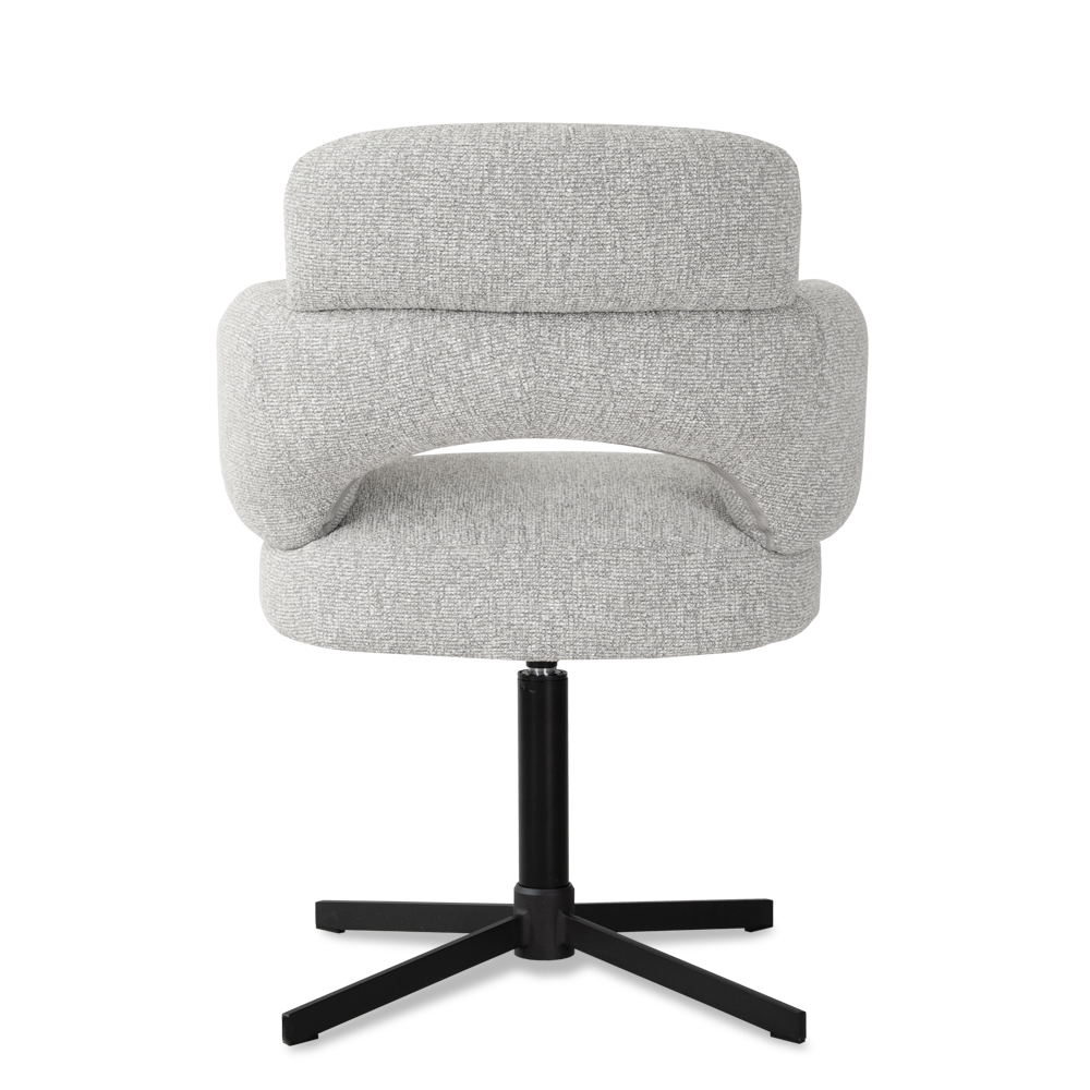 Obrotowe krzesło z podłokietnikami i sprężynami kieszeniowymi LETO