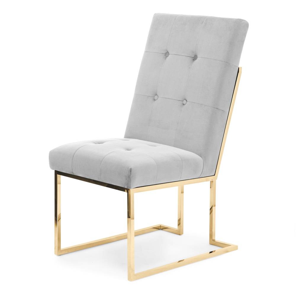 Luksusowe krzesło Pierre na złotej podstawie