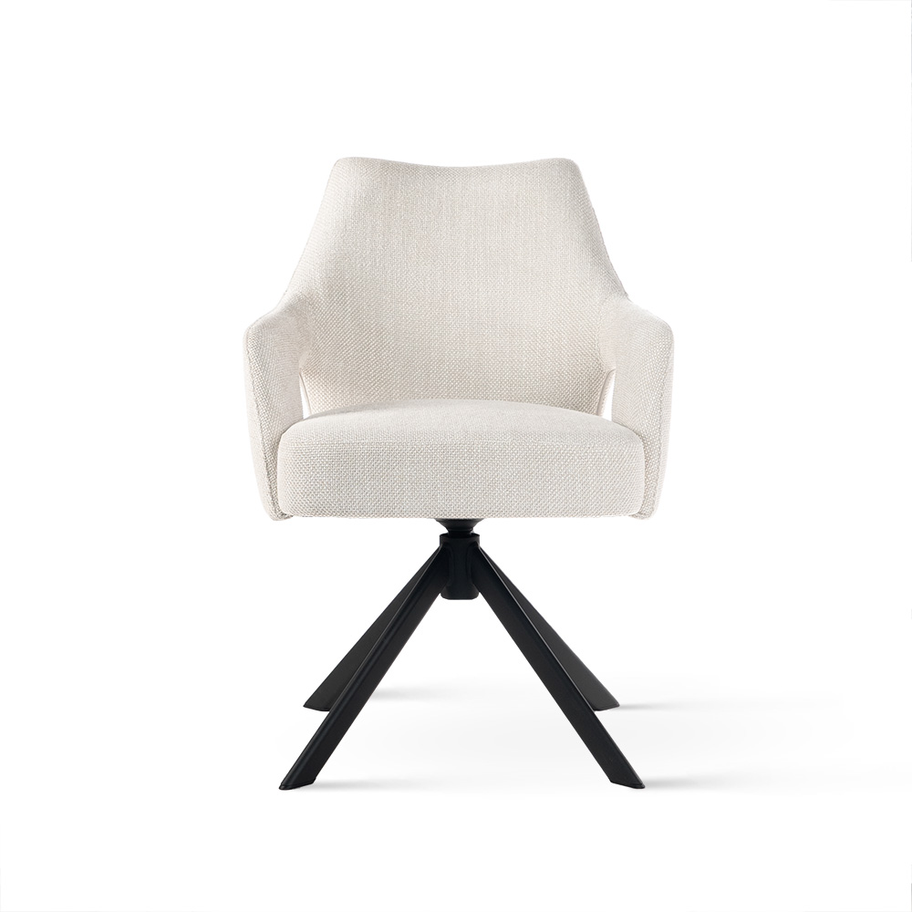 Nowoczesne krzesło obrotowe Vesper w kolorze beżowym