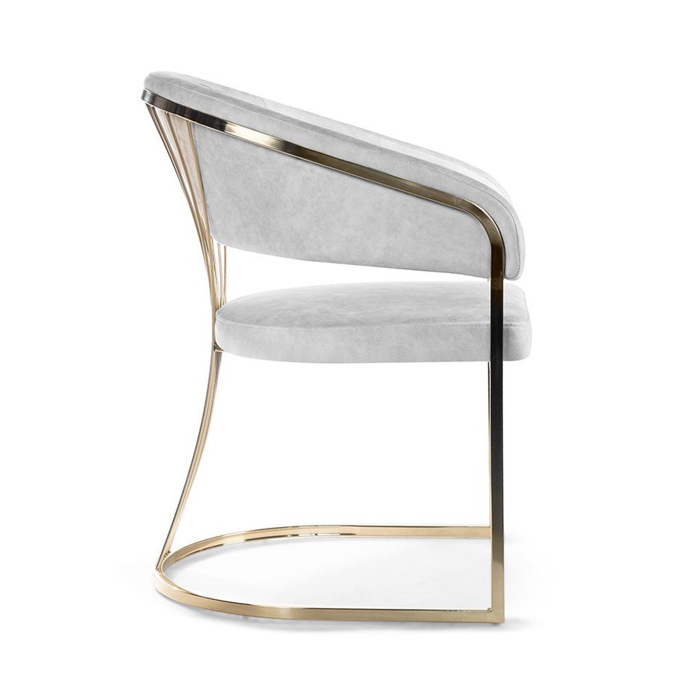 Nowoczesne krzesło fotelowe z podłokietnikami MARCILLE III