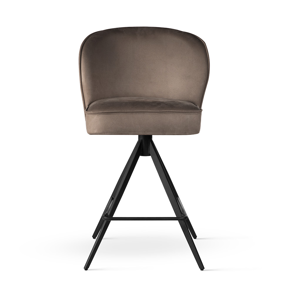 Obrotowy hoker tapicerowany AINE Supreme Twist L z technologią pocketspring