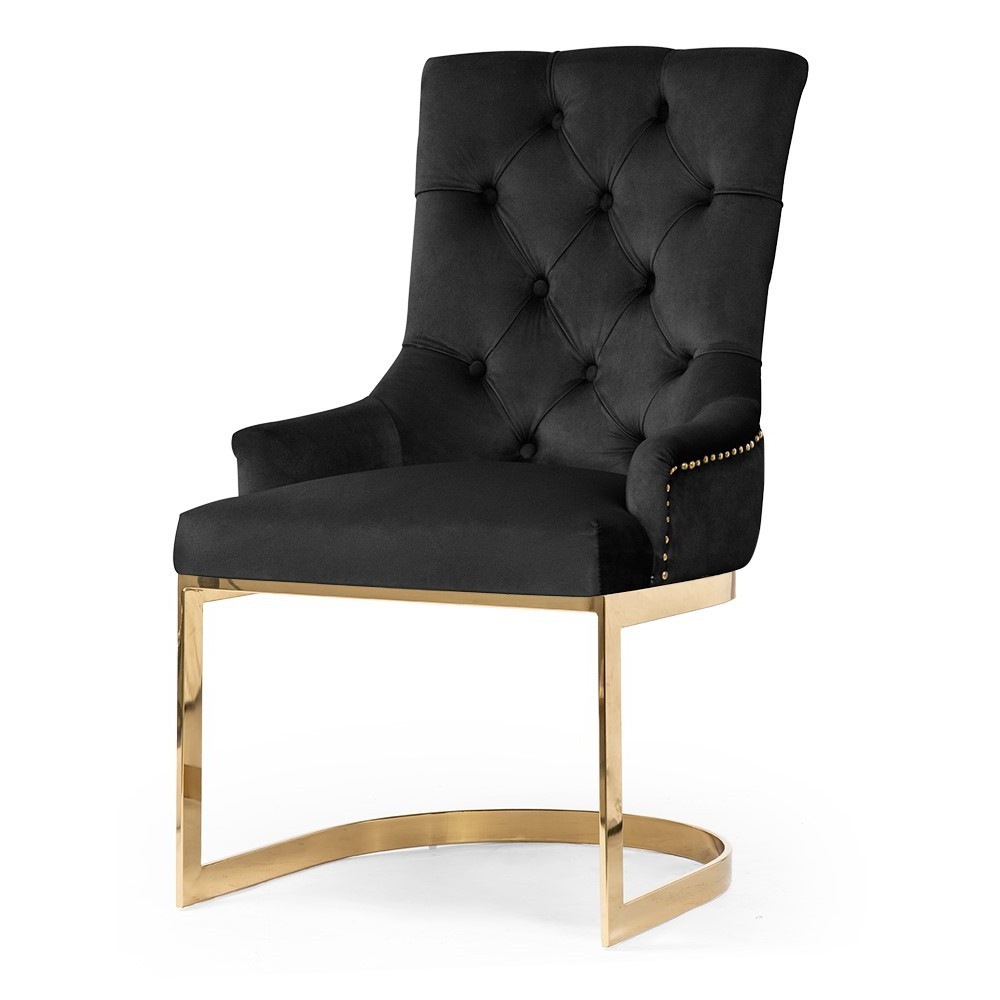 PARMA Gold krzesło na nowoczesnej podstawie