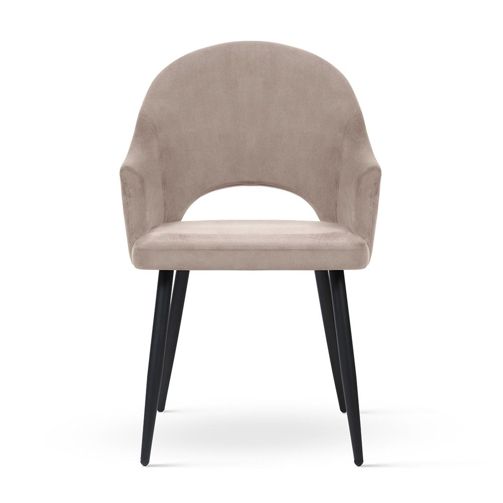 Modne krzesło na smukłych nogach do salonu GODA personalizowane