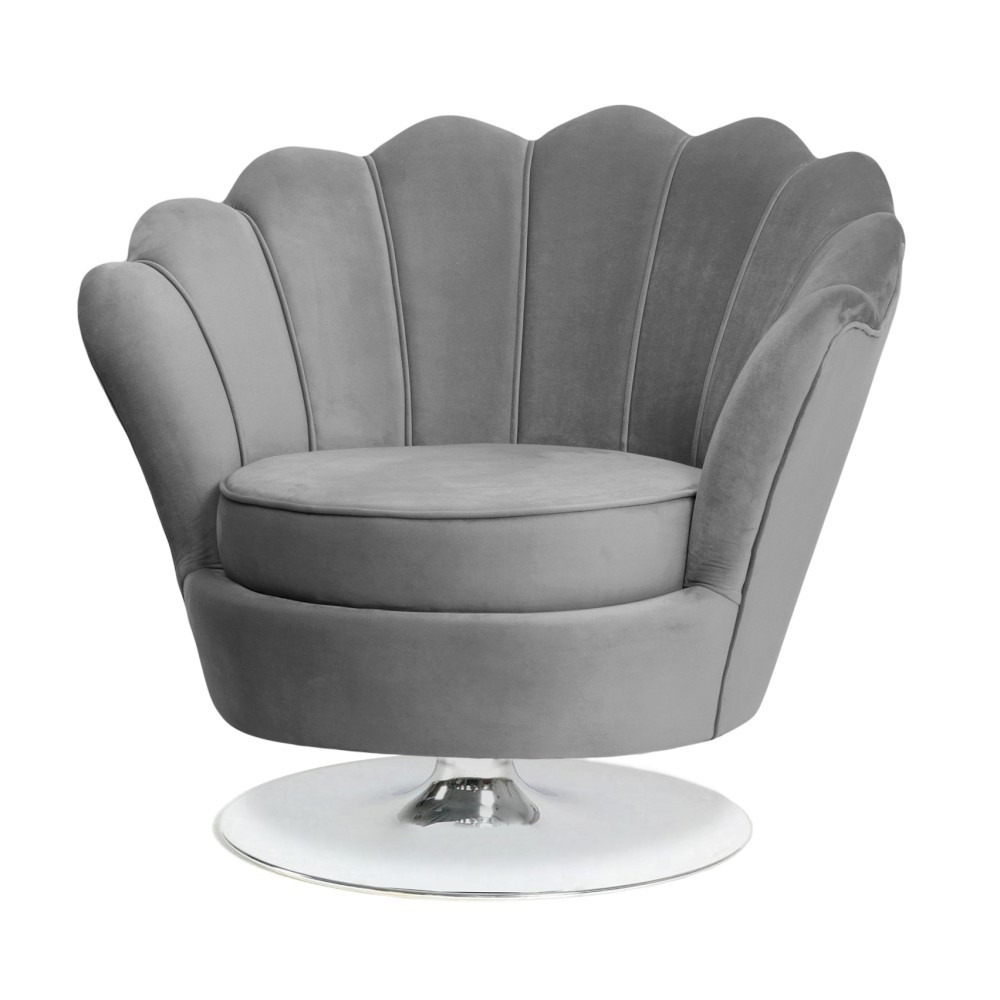 Obrotowy fotel MUSZELKA w tkaninie do wyboru