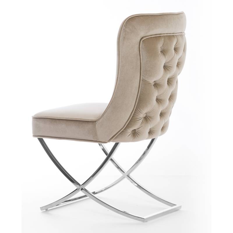 Designerskie krzesło na metalowej płozie Scarlett
